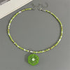 Various Fruit Pendant Necklace for Girl Women Handmade Rice Beads Bohemian Choker Watermelon Lemon Strawberry Neck Jewelry - Image 16