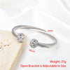 Braided Charm Open Cuff Stainless Steel Stackable Bracelets for Women Men Adjustable Bangles Charm Jewelry Party Gift - Image 3