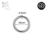 ZS 1PC Titanium Hoop Earring for Women Silver Plated Circle Earring Large Gauge Seputm Nose Ring 2/4/6/8/10/12G Punk Earring - Image 13