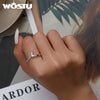 Romantic Hand Open Finger Rings For Women Silver Girl European Simple Adjustable Guardian Ring Jewelry Gift - Image 2