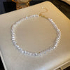 Imitaition Pearl Necklace for Women Simple Collarbone Chain White Choker Necklaces Wedding Jewelry - Image 1
