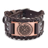 Totem Design Wide Leather Pirate Compass Bracelet Men's Bracelet Celtic Viking Jewelry Compass Bracelet Accessories Party Gifts - Image 10