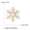 Snowflake Rhinestone Brooch with Pearl-Style Center and Color Options - Image 7