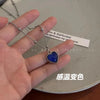 Thermochromic Mood Monitor Heart Pendant Necklace Color Change As Emperature Women Girls Clavicle Chain Necklaces Lover Jewelry - Image 14
