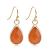 Stone Earrings for Women Teardrop Agate Crystal Amazonite Dangle Earring Cute Elegant Classic Jewelry - Image 8