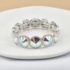 crystal bracelet For Women colorful Geometric rhinestone square elastic thread red white pink bracelet boho style - Image 32