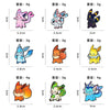 9Pcs Anime Eevee Elf Monsters Enamel Pins Set Animals Brooches Women's Lapel Pins Holiday Gift Jewelry - Image 6