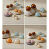 Resin Acrylic Triangle Y2K Earrings Golden Stainless Steel Charm Jewelry Amber Orange White Pink - Image 4