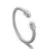 Retro Style Open Cuff Bracelets Stainless Steel Cable Wire Bangle For Women For Men Adjustable Chic Jewelry - Image 14