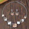 Simple Drip Oil Geometric Jewelry Sets for Women Accessories Necklace and Earrings Set Daily Party Prom Gift - Image 8