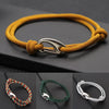 Simple Style Double Layered Marine String Bracelet For Men Women Sliding Adjustable 3mm Thin Rope Nautical Braclet Pulseria - Image 1