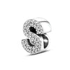 Classics 925Silver Shiny Zircon English Alphabet Beads Pendant Charms Fit Bracelet Jewelry Women Gift - Image 10