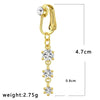 Gold Fake Piercing Belly Ring for Women Girl Fake Bellys Button Piercing Clip on Belly Button Rings Navel Ring Non Piercing - Image 6