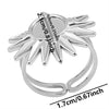 6Pcs Stainless Steel Gold Plated Irregular Blank Base Cabochon Open Rings Punk Geometric Men Party Chunky Jewelry - Image 35