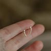 Silver Needle Simple Zircon Crystal Gold Silver Plated Earrings Jewelry Gift Butterfly Flower Girls Earrings - Image 10