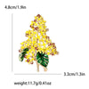 Enamel Hydrangea Brooches for Women Unisex Rhinestone Flower Pins Banquet Party Backpack Gifts Jewelry Accessories - Image 16