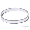 60mm 316L Stainless Steel Round Smooth Bracelet Bangle Women Minimalist Gold Color Texture Charm Jewelry - Image 11
