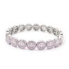 Happy Bangle Paved Diamond Enamel Beaded Bracelets For Women Boho Gold Color Elastic Bracelets - Image 35