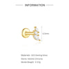 1PC Multiple Styles Silver Gold Plated CZ Huggie Hoop Earrings Women Cartilage Helix Piercing Jewelry - Image 8