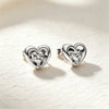 Silver and Compact Star Moon Heart-Shaped Snowflake Zircon Earrings for Women Minimalist Engagement Party Jewelry - Image 23
