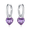 Silver Star Moon Heart Shape Earrings Jewelry Versatile Hoop Earrings For Women Jewelry Birthday Party Gifts - Image 15