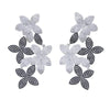 Natural Design Jewelry Full Paved Cubic Zirconia CZ Bloom Flower Sparking Bling Earring For Women Girl - Image 16