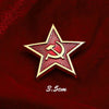 Russian Double-headed Eagle Emblem, Soviet Sickle And Hammer, First-class Patriotic Medal, Red Five-pointed Star Metal Brooch - Image 9