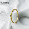 Ghidbk 316L Stainless Steel Pvd Gold Plated Plain Textured Bangle Women's Stackable Bracelets Jewelry - Image 1