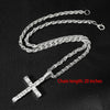Iced Out Stacked Crosses Pendant Necklaces for Men With 13mm Cuban Chain Hip Hop Cross Rhinestone Jewelry pendant Gift - Image 9
