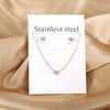 Necklaces Jewelry Sets For Women Girls Stainless Steel Pendant Necklaces And Earrings 2 Pieces Sets Wedding Party Jewelry Gifts - Image 18