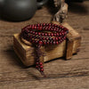 Natural Chinese Sandalwood 108 Prayer Beads Mala Bracelet Necklace 6mm Buddhist Buddha Rosary Elastic Wrist Jewelry Luck Amulet - Image 5