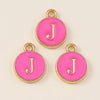 10pcs Rose Red Color Cute Double Sided Mini Alphabet 26 Letters Charm Pendants for Name Jewelry Necklace Bracelet Earring - Image 24