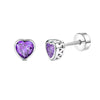 Butterfly and Heart Stud Piercing Earrings in Multiple Motifs - Image 3