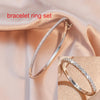 Zirconia Round Bangles For Women Girls Silver Color Metal Crystal Wristlet Jewelry Wedding Festival Gifts - Image 9
