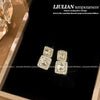 Pearl Crystal Earrings Set for Women 6 Pairs Gold Plated Rhinestone Dangle Wedding Party Bridal Jewelry Gifts - Image 6