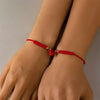 Handmade Heart Magnet Bracelet for Women Men Adjustable Braided Couple Bracelet Lovers Bestie Friendship Jewelry Sets - Image 2