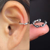1Pc Geometry Crystal CZ Leaf Clip Earring For Women Without Piercing Punk Vintage Star Ear Cuff Wrap Adjustable Jewelry - Image 35