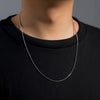 Round Snake Chain Necklace in Stainless Steel 0.9mm to 2mm - Image 18