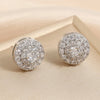 Sugar Cube Geometric Stud Earrings For Women Full Inlay Zircon Piercing Earring Engagement Wedding Jewelry - Image 25