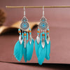Bohemian Ethnic Feather Drop Earrings For Women Elegant Wood Beads Leaf Long Tassels Dangle Earring Girls Party Jewelry - Image 13