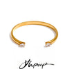 Stainless Steel Cubic Zirconia Cuff Bracelet Bangle Gift Pvd Plated Stylish Jewelry - Image 1