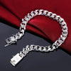 Silver Chain Twisted Bracelet Charm Chain Women Men Wedding Cute Simple Models Jewelry - Image 5
