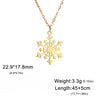 Christmas Snowflake Pendant Necklace for Women Stainless Steel Neck Chain Special Jewelry Gift - Image 13