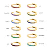 Stainless Steel Birthstone Earrings Minimalist Huggie Hoop Earrings for Women Tiny Round Circle Unisex - Image 6