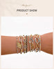 Two-Tone Stainless Steel Link Bracelet with Mixed Chain Design - Image 15