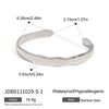 Versatile Stainless Steel Two Color Smooth Circle Bracelet Bangle Set For Women Jewelry Daily Wear - Image 8