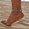 Layered Charm Anklet with Bead and Rope Chain Details - Image 4