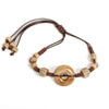 Handmade Glazed Ceramic Peace Buckle Bracelet Adjustable Vintage Boho Jewelry – -013 - Image 7