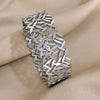 316L Stainless Steel Leaves Wide Chunky Bangles Bracelets for Women Unique Design Wrist Bracelet Jewelry - Image 7