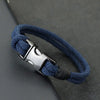 Mens Bracelet Double Layer Spring Buckle 4mm Nylon Rope Braclet Leisure Accessories Hiphop Braslet Gift For Him - Image 1